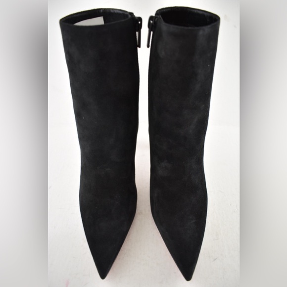 Christian Louboutin Condora Booty 85 Black Suede Pointed Toe Ankle Heel Boot 35 - Picture 6 of 14